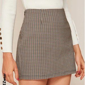 Houndstooth Miniskirt